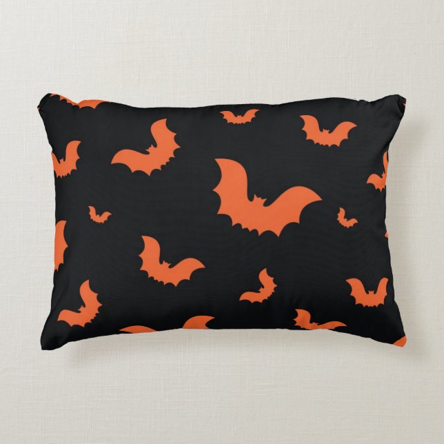 Halloween pattern accent pillow (Front)