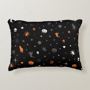 Halloween pattern accent pillow
