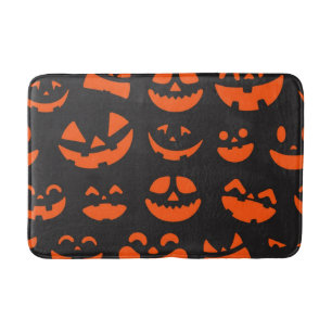 Halloween pattern bath mat