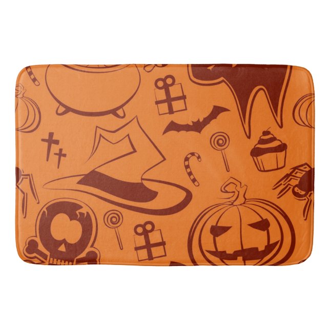Halloween pattern bath mat (Front)