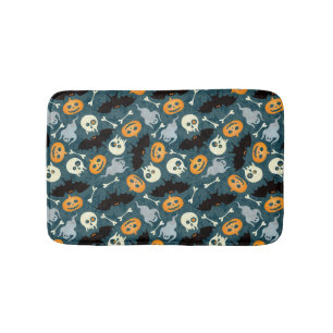 Halloween pattern bath mat