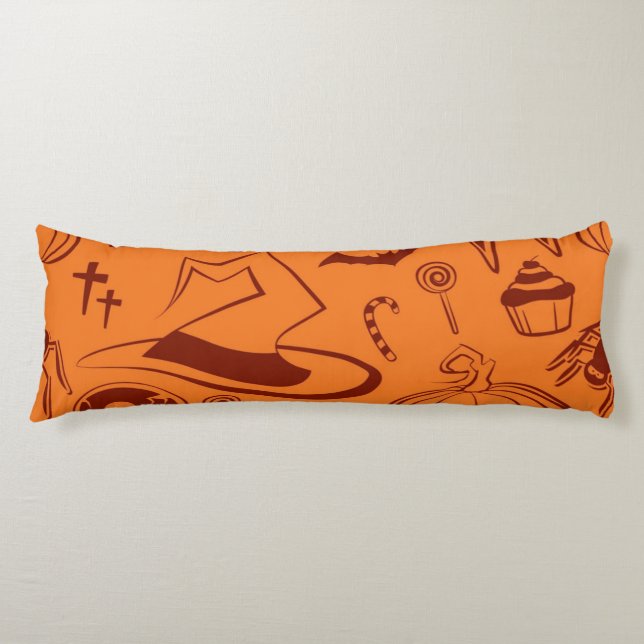 Halloween pattern body pillow (Front)