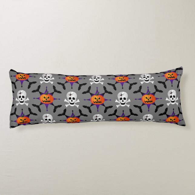 Halloween Pattern Body Pillow (Back)
