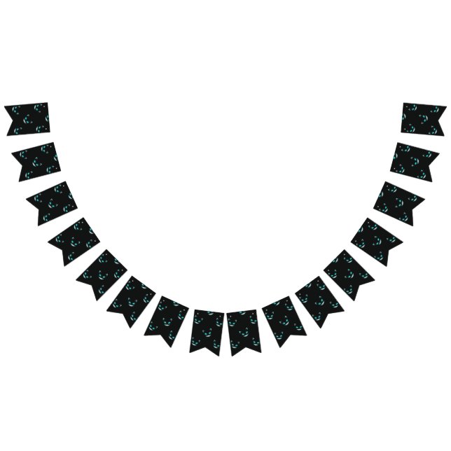 Halloween pattern bunting flags (All)
