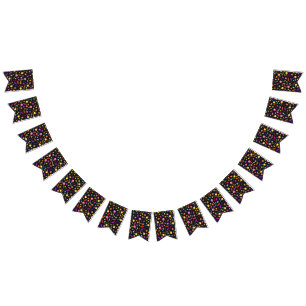 Halloween pattern bunting flags