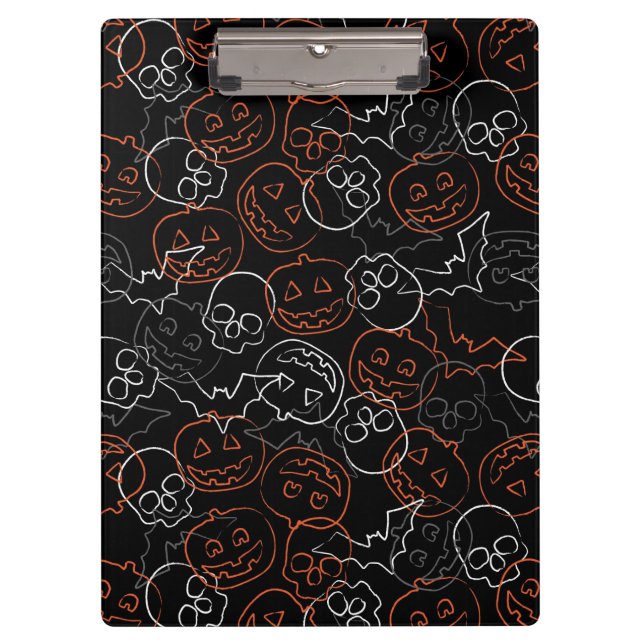 Halloween Pattern Clipboard (Front)