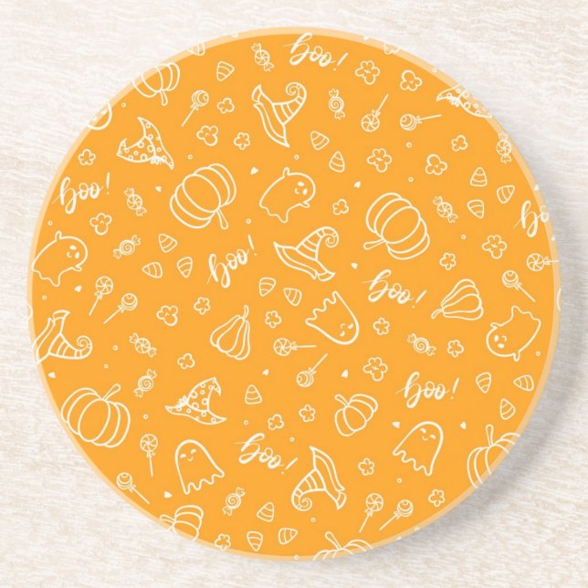 Halloween pattern coaster (Front)
