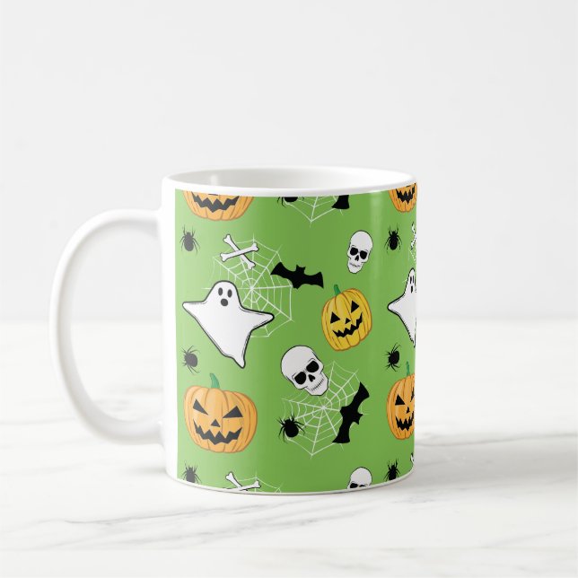 Halloween Pattern Coffee Mug (Left)