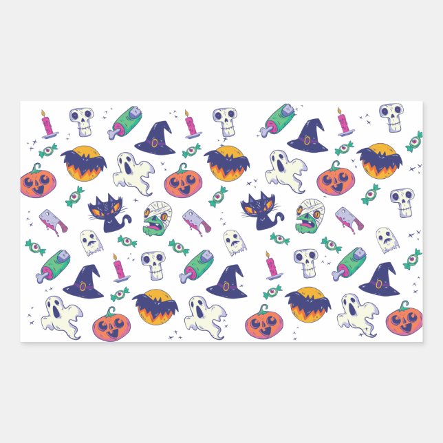 Halloween pattern decoration sticker (Front)