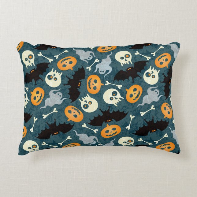 Halloween pattern decorative pillow (Front)