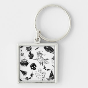Halloween pattern design keychain