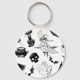 Halloween pattern design keychain