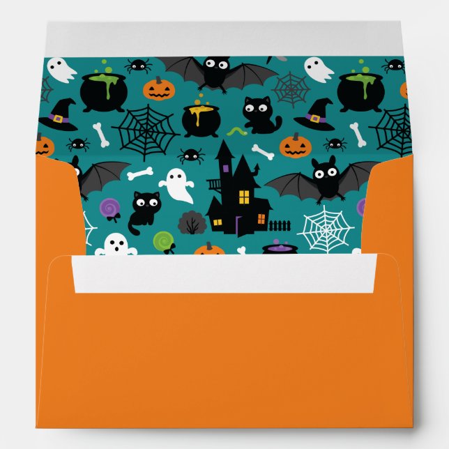 Halloween Pattern Envelope (Back (Bottom))