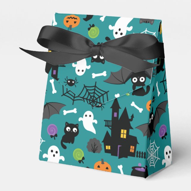 Halloween Pattern Favor Box (Front Side)