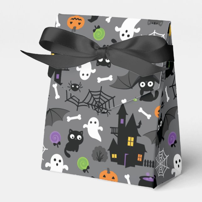 Halloween Pattern Favor Box (Front Side)