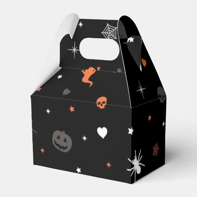 Halloween pattern favor box (Front Side)