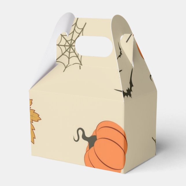 Halloween pattern favor box (Front Side)