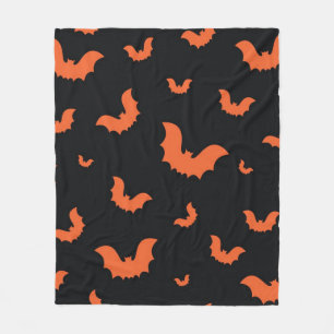 Halloween pattern fleece blanket
