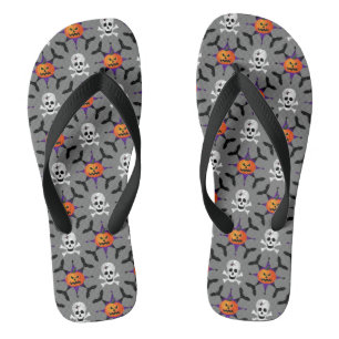 Halloween Pattern Flip Flops