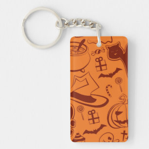 Halloween pattern keychain