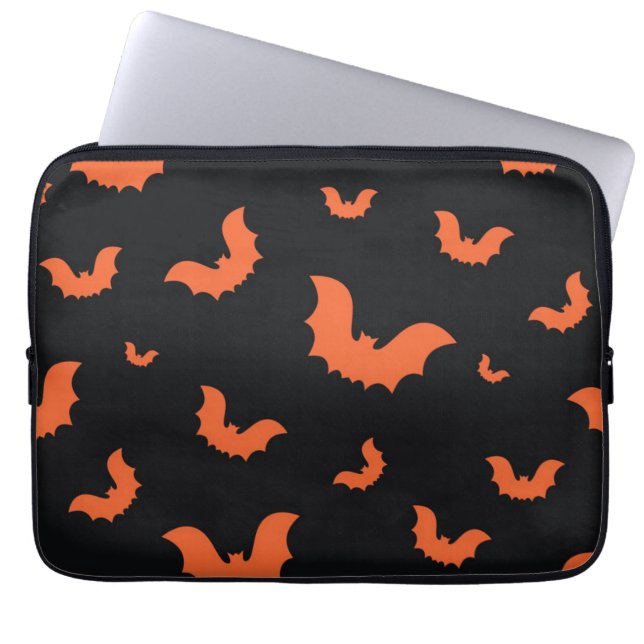 Halloween pattern laptop sleeve (Front)