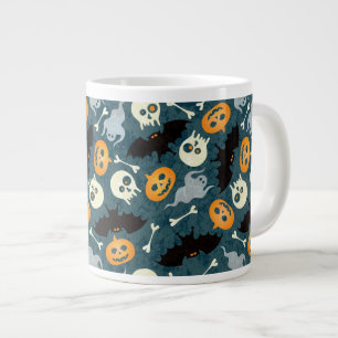 Halloween pattern large coffee mug
