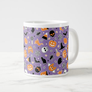 Halloween Pattern Large Coffee Mug