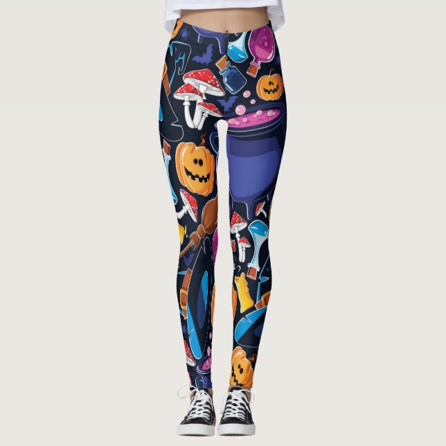 Halloween pattern leggings (Front)