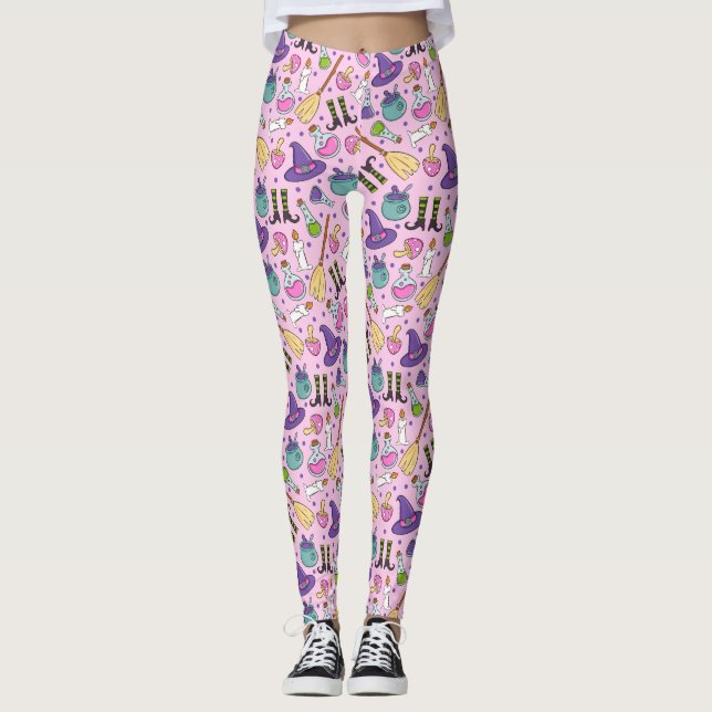 Halloween Pattern Leggings (Front)