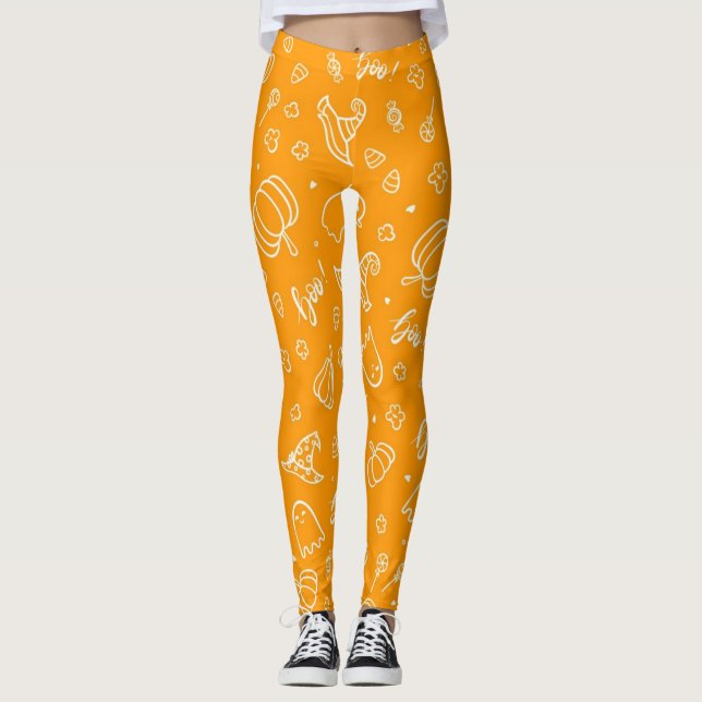 Halloween pattern leggings (Front)