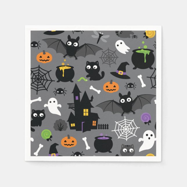 Halloween Pattern Napkin (Front)