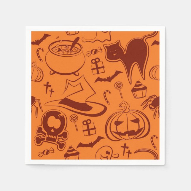 Halloween pattern napkin (Front)