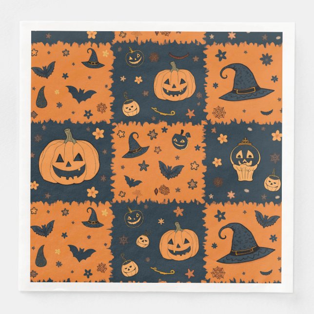 Halloween pattern napkin (Front)