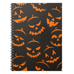 Halloween pattern notebook