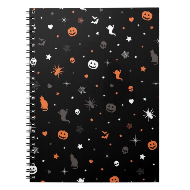Halloween pattern notebook (Front)