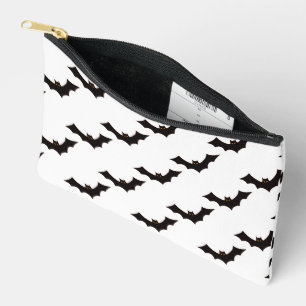 Halloween, Pattern Of Bats, Trick Or Treat, Boo Accessory Pouch