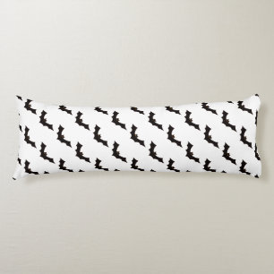 Halloween, Pattern Of Bats, Trick Or Treat, Boo Body Pillow