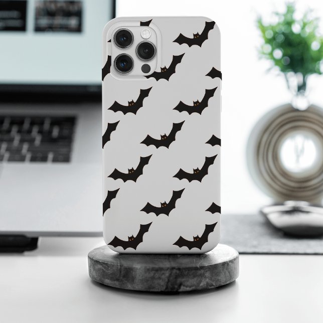 Halloween, Pattern Of Bats, Trick Or Treat, Boo Case-Mate iPhone Case (Creator Uploaded)