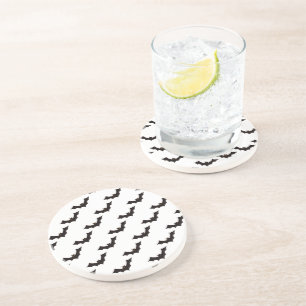 Halloween, Pattern Of Bats, Trick Or Treat, Boo Coaster