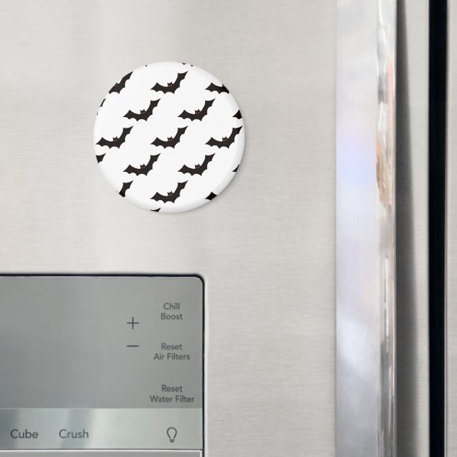 Halloween, Pattern Of Bats, Trick Or Treat, Boo Magnet (In Situ (Fridge))