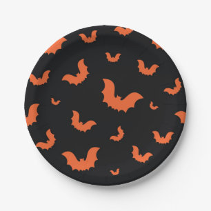 Halloween pattern paper plate