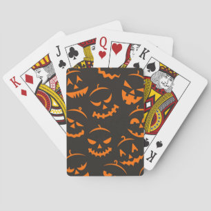 Halloween pattern playing cards