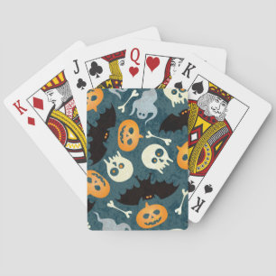 Halloween pattern playing cards