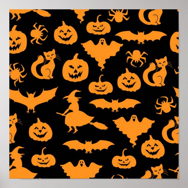 Halloween pattern poster (Front)