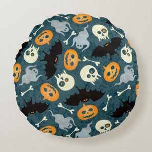 Halloween pattern round pillow