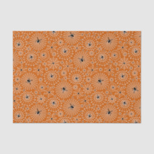 Halloween Pattern   Spiders on Spiderwebs Tissue Paper