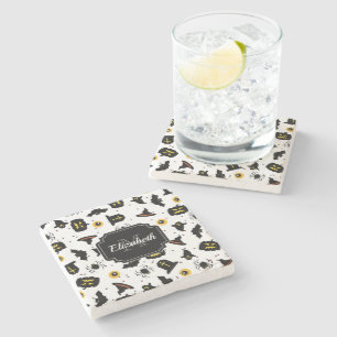 Halloween Pattern Stone Coaster