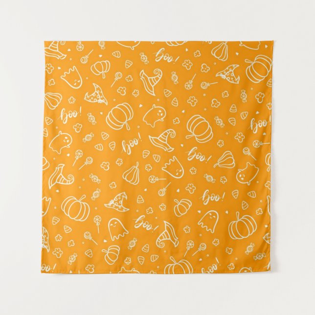 Halloween pattern tapestry (Front)