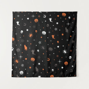 Halloween pattern tapestry