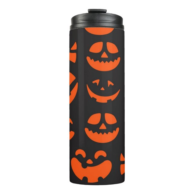 Halloween pattern thermal tumbler (Front)